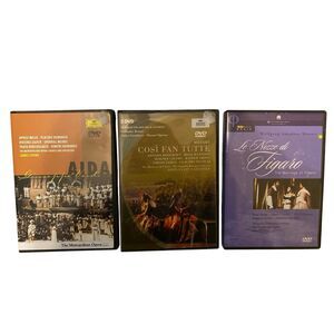 Lot of 3 Opera DVDs Verdi Aida Mozart Cosi Fan Tutte Figaro Classical Music